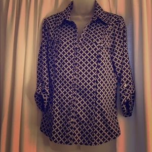 Perfect black blouse for suiting